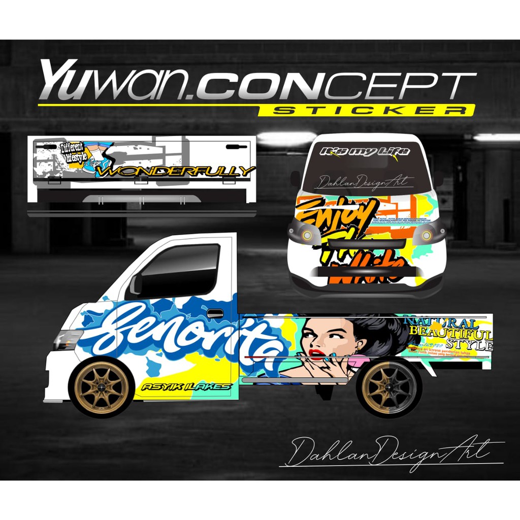 decal custom gran max senorita