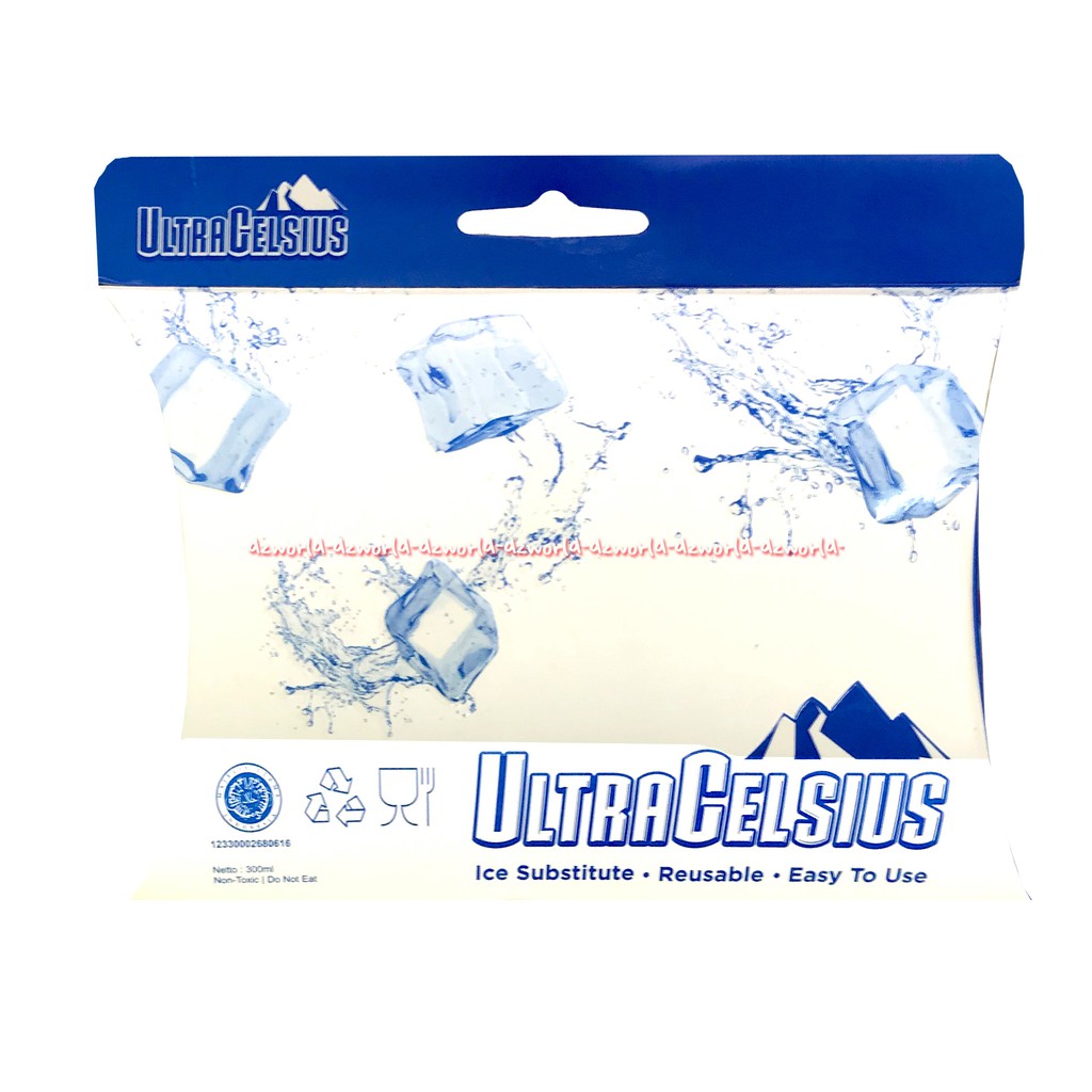 Ultracelcius Ice Substitute Reusesable Gel Blue Ice Pendingin Cocok Es Batu Untuk Menjaga Kesegaran Makanan Saat Travelling Ultra Celcius Blueice