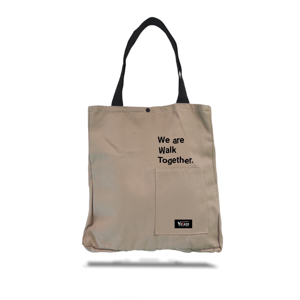 Volare - Tote Bags Kanvas Kuliah Simple Pria Dan Wanita