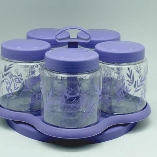 [PRODUK DLYSG] TOPLES KUE SHABBY CHIC SET PINK SPIN CANISTER CAROUSEL Y0L