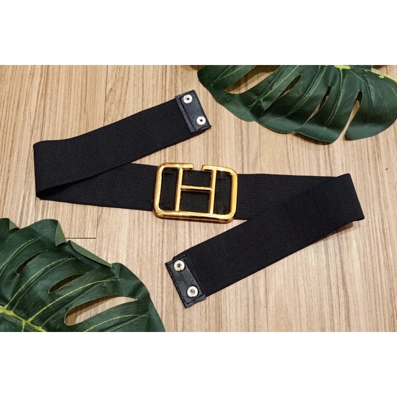 Ikat Pinggang V / BELT / KOREA BELT / IKAT PINGGANG KARET WANITA / BELT V GOLD / SABUK WANITA / GESPER V