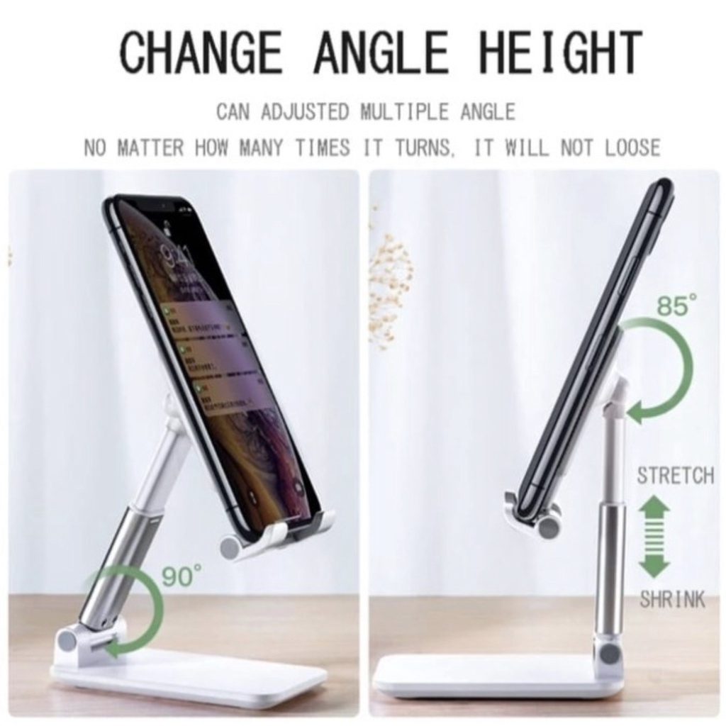 GW Liftable Foldable Phone Holder Stand HP di Meja Folding desktop