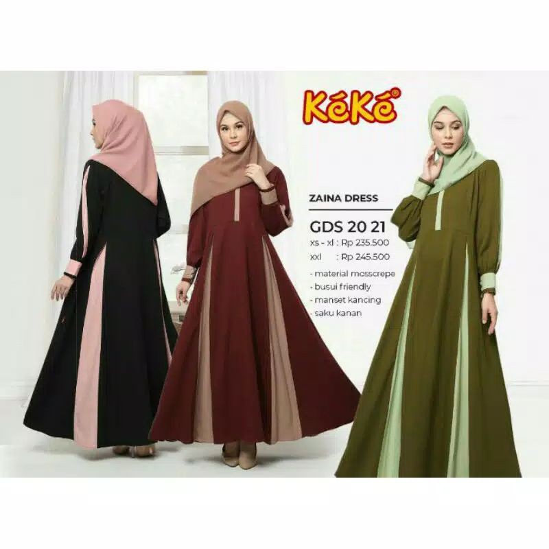 GAMIS KEKE ZAINA DRESS GDS 20 21