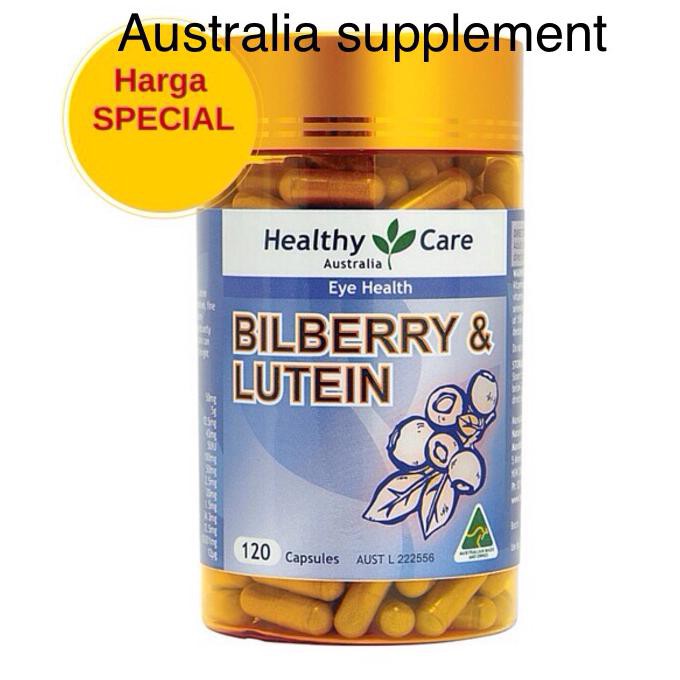 healthy care bilberry lutein 120 kapsuls. untuk kesehatan mata