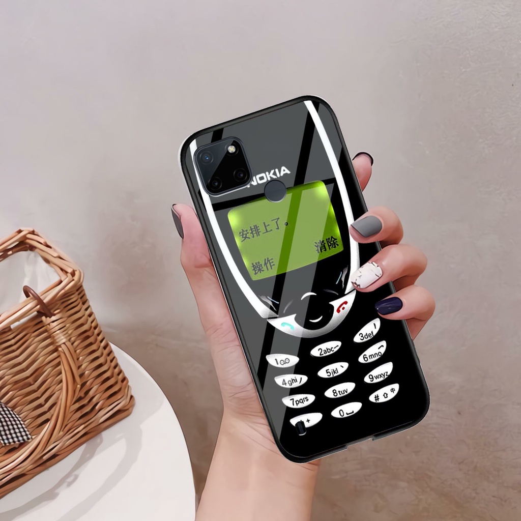 (GC 22) Softcase Kaca Realme C21Y - Kesing Kaca Realme C21Y - Case Cantik Realme C21Y - Case Kekinia