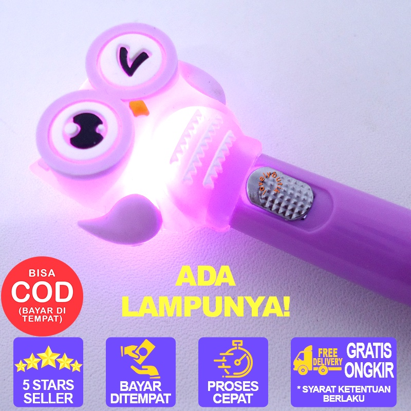 Pena Gel Lampu Karakter Lucu  karakter Burung Hantu