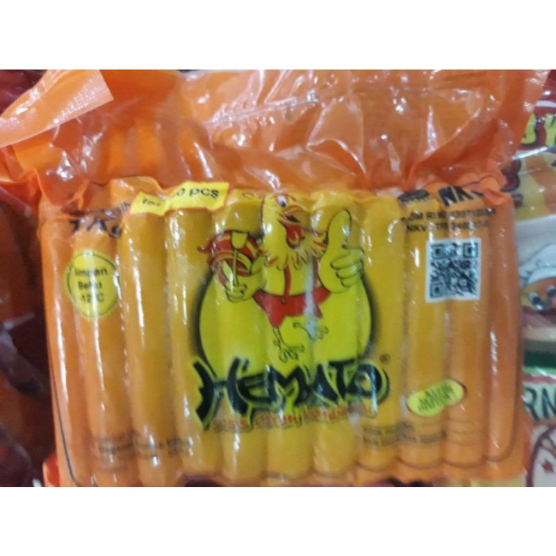 

Chicken sausage Hemato sosis ayam kombinasi 1kg 40pcs