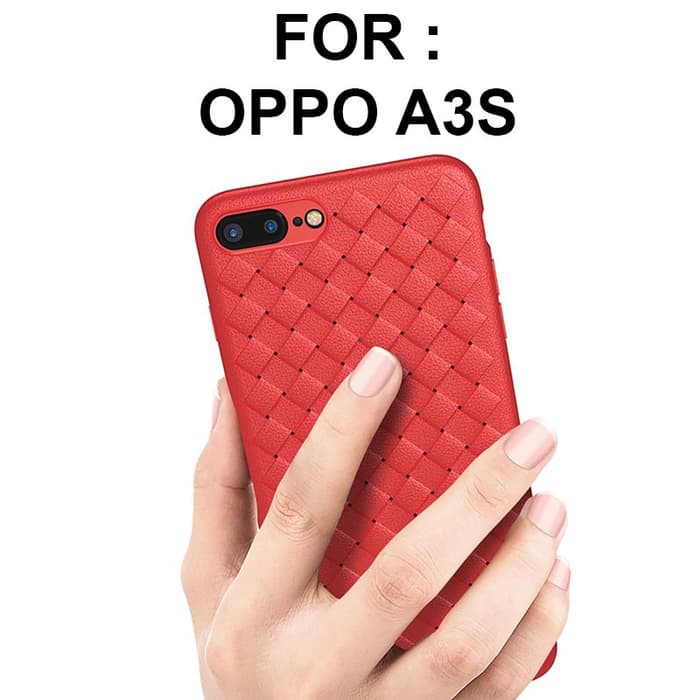 WOVEN case Oppo A3S / case hp / soft case Oppo A3S / hard case Oppo A3S