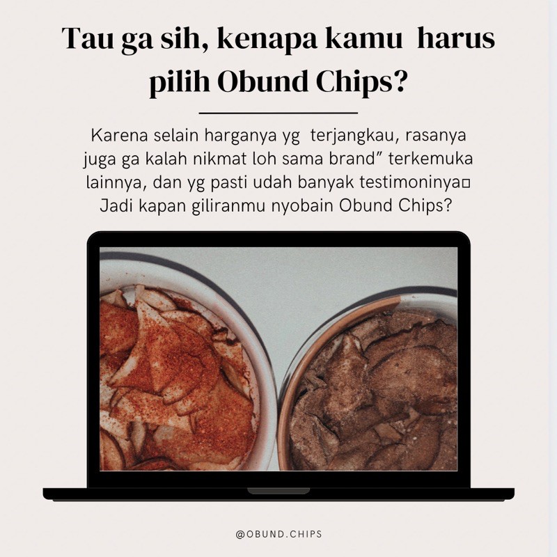 

OBUND CASSAVA CHIPS 100g // KERIPIK SINGKONG // CEMILAN HITZ // SPICY // CHOCOLATE