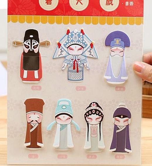 

Set Bookmark Penanda Halaman Buku Motif Kostum Opera Tiongkok (Isi 7)