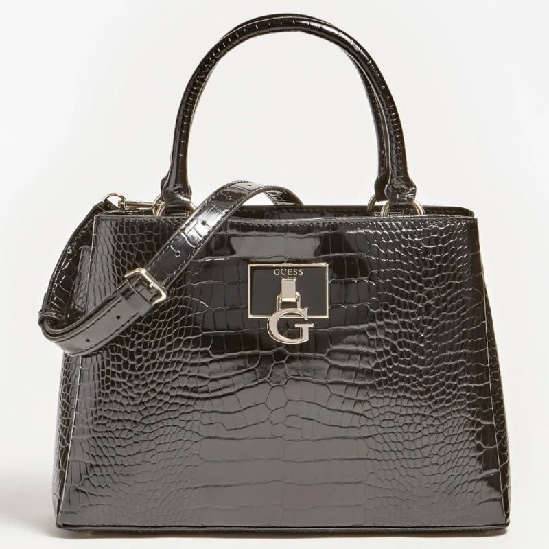 GUESSS Carabel croc print handbag