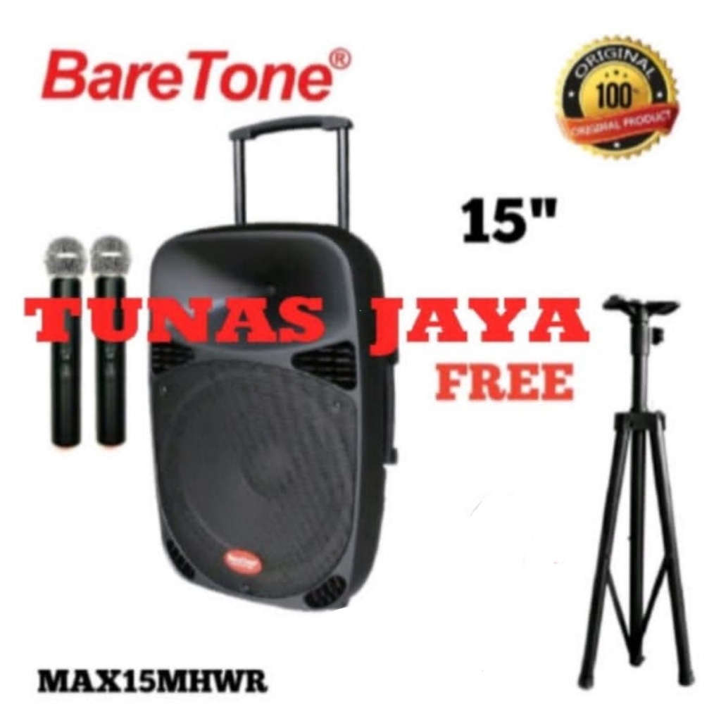 Speaker Portable Amplifier Wireless BareTone MAX15MHWR ORIGINAL GARANSI RESMI