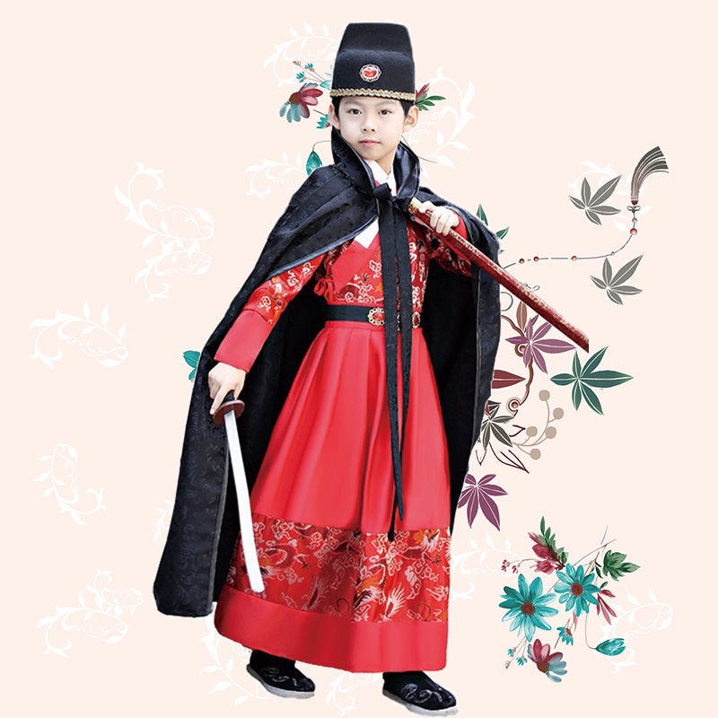 Boys' Ming Han clothes ancient royal guards ancient clothes children's flying fish clothes four famo