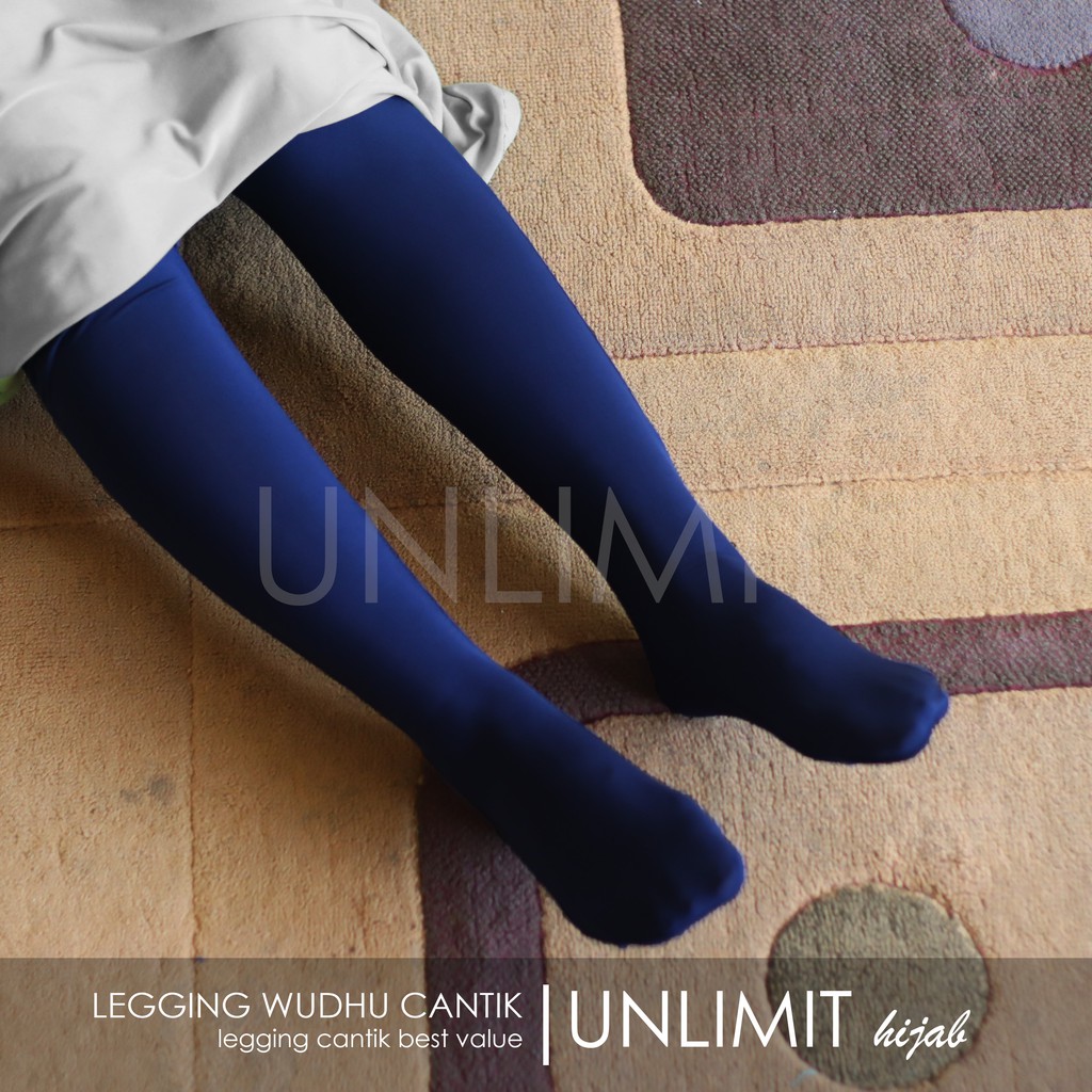 LEGGING WUDHU Bahan SPANDEX SUPER Celana Lagging Wudu Hitam Grey Navy Leging Wudhu by Unlimit Hijab