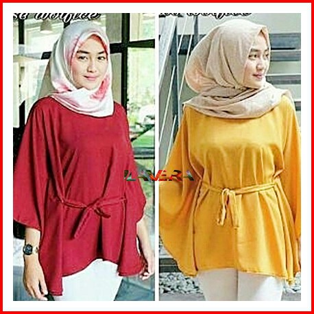 BLOUSE LEBARAN Rina Blouse Fashion Wanita Tebaru Blus Muslimah