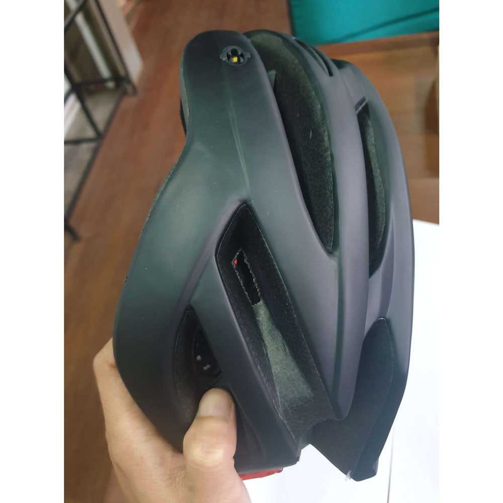 TaffSPORT Helm Sepeda Cycling Helmet EPS Foam PVC Shell LED - XK07