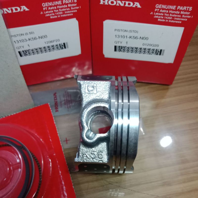 PISTON RING SEHER K56 CB CBR SUPRA GTR SONIC 150 R NEW LED SIZE OS STANDAR STD 50 ORIGINAL ORI ASLI HONDA AHM-2