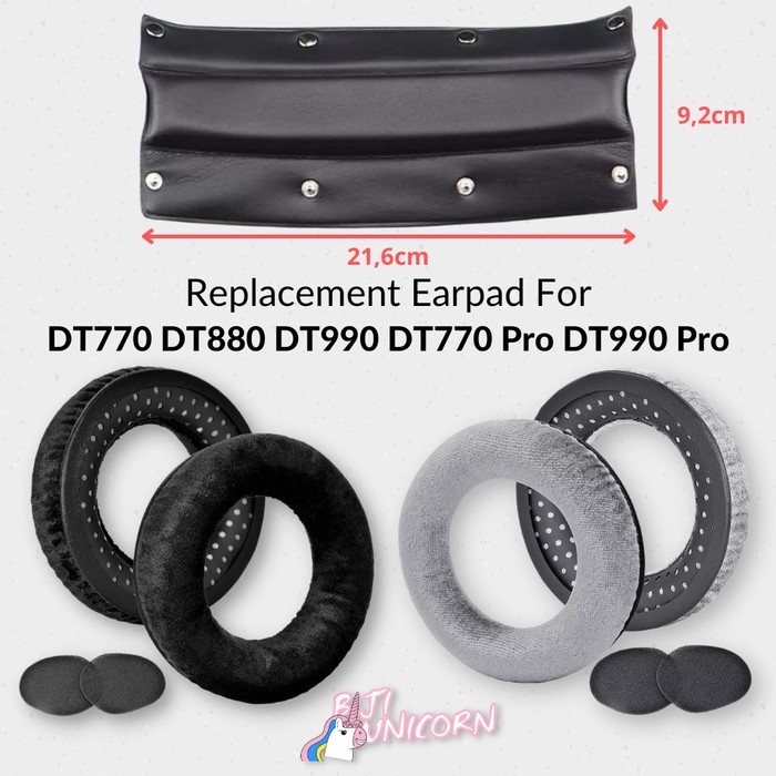 Earpad Earcup Beyerdynamic DT770 DT880 DT990 DT770 Pro DT990 Pro Busa Bantlan Foam