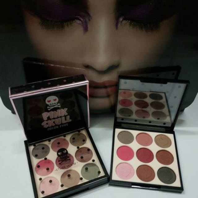 Eyeshadow Etude pink skull