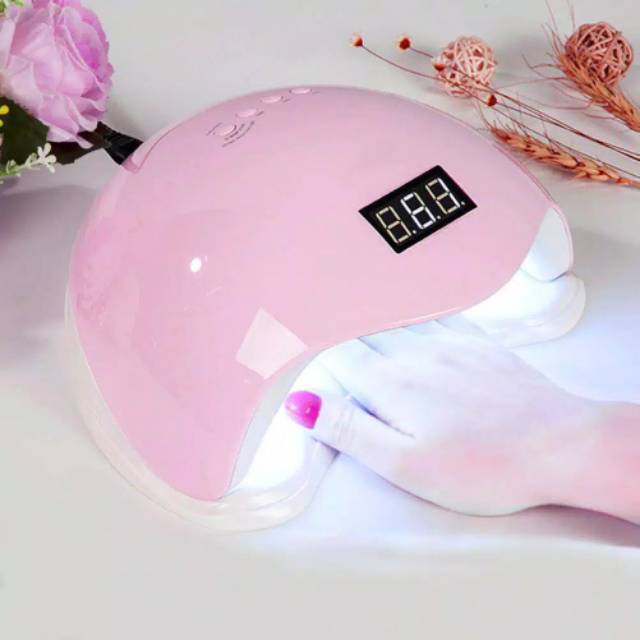 Sun LED READYSTOCK 48w lampu led nail art uv gel nail dryer