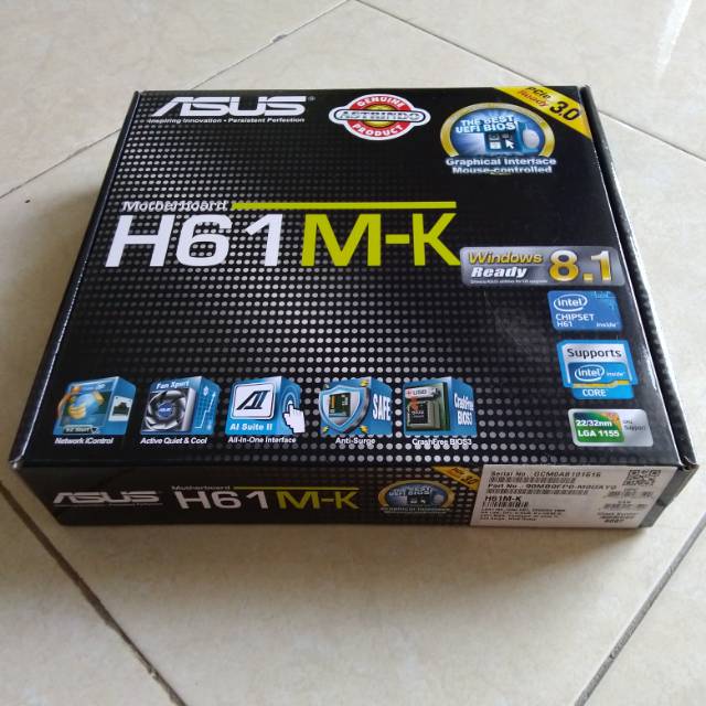 Motherboard ASUS H61M-K (LGA1155,DDR3)