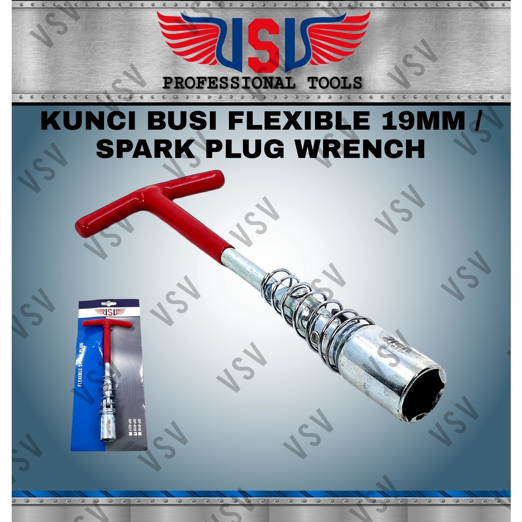 VSV Kunci busi flexible 19mm Kunci busi motor Kunci busi mobil kunci sok busi