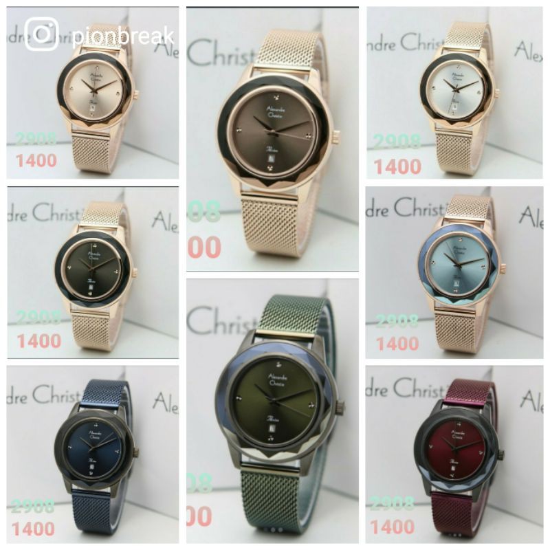Jam tangan Wanita Alexandre Christie AC 2908 | AC2908 sandrope Garansi 12 Bulan