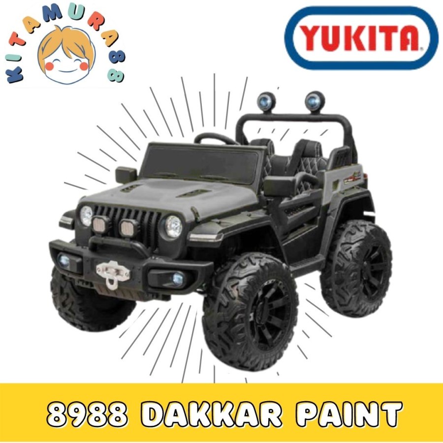 Mainan Anak - Mobil Aki YUKITA JEEP DAKAR 8988 PAINT