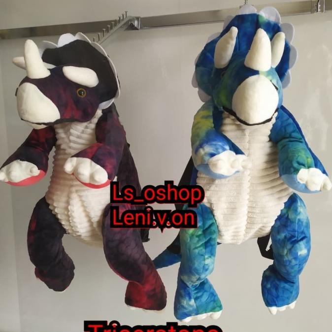 Tas Ransel Anak Boneka Dinosaurus / Tas Dino Triceratop / Buaya