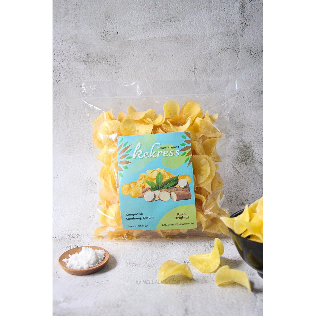 

Keripik Singkong - Cemilan - SNACK - Makanan Ringan - Keripik - WFH - PSBB - Kekress Rasa Original