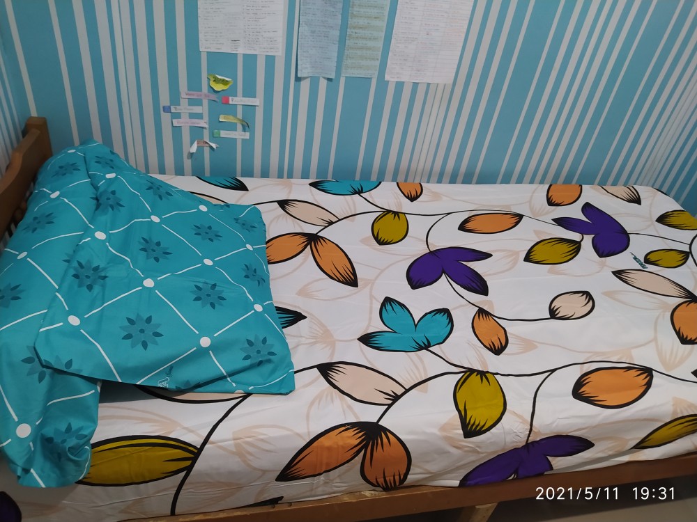 Fata - Sprei Single Flat 120x200cm Motif Cambodia Leaf