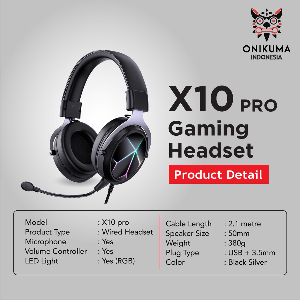 ONIKUMA X10 Pro - Headset Gaming