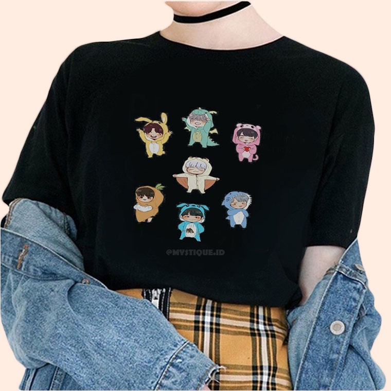 MYSTIQUE.ID - BAJU KAOS KOSTUM MEMBER BTS LUCU UNTUK ARMY