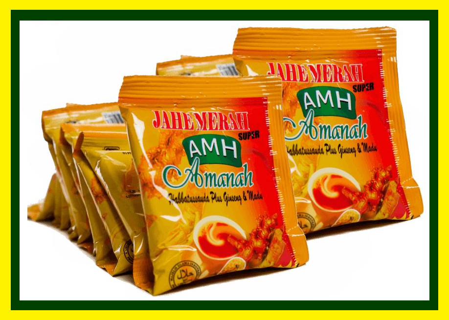 Jahe Merah  AMH Krimer Plus PROPOLIS | Minuman untuk Sehat Alami isi 12 Sachet