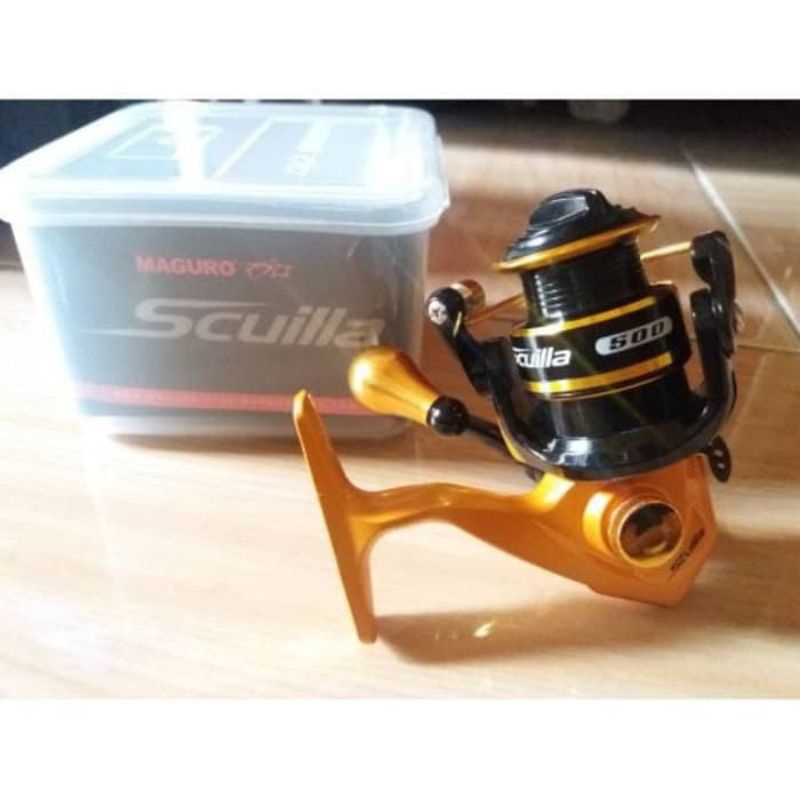 Reel Spinning Maguro Scuilla 500, Reel Pancing Mini Ultra Light, Reel Berkualitas Dan Kuat,