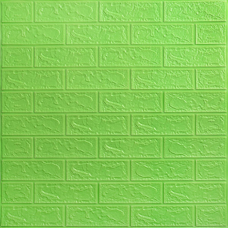 [COD] Wallpaper Dinding Stiker Wallfoam 3D Sticker Waterproof Dekorasi Kamar Rumah Murah-Hijau