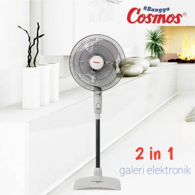 Kipas angin berdiri cosmos 16in,16SN twino 2in1