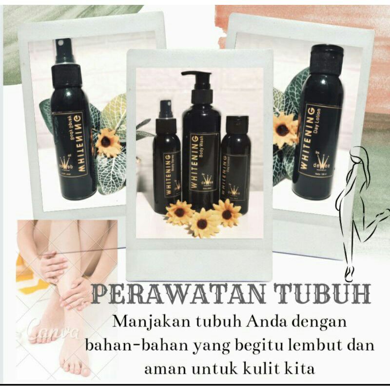 Paket Dewee Handbody Spray Pemutih sudah BPOM