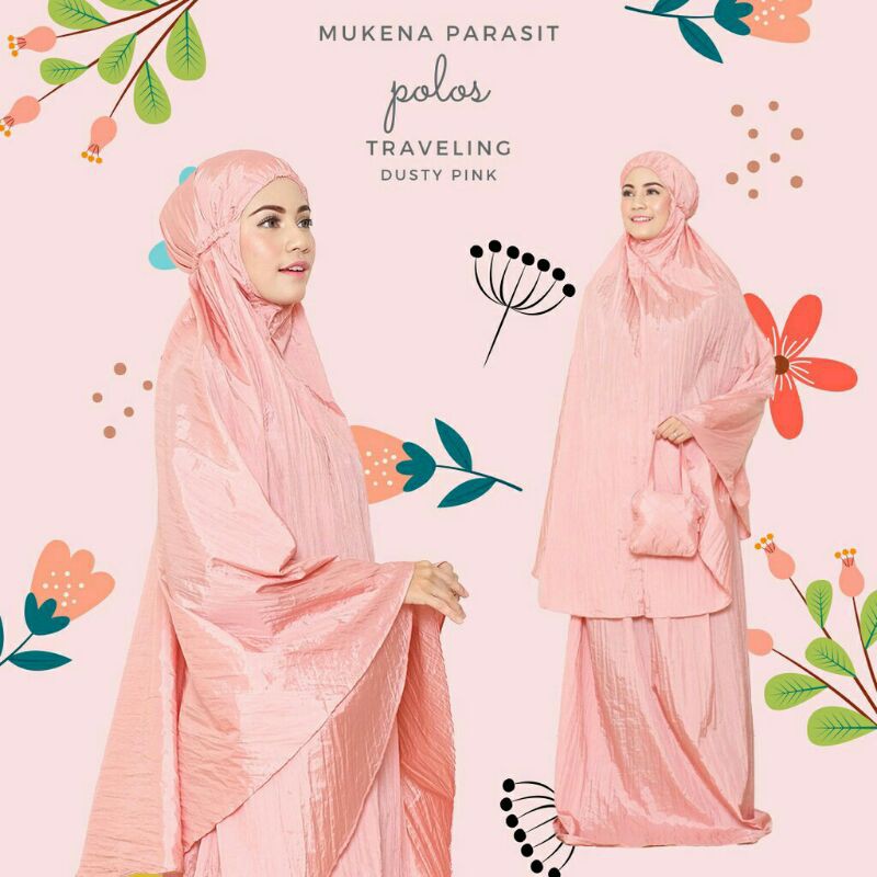 Mukena dewasa traveling/ parasit premium