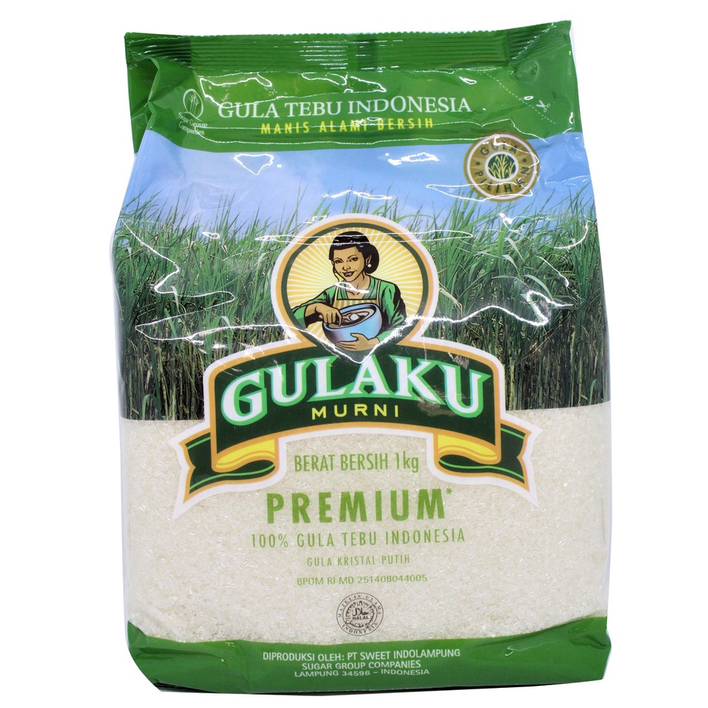 

Gulaku Hijau 1kg Gula Pasir Putih Premium - Gula Tebu Murni
