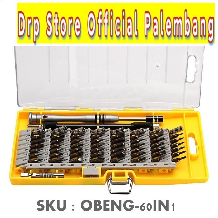 Obeng Set Reparasi Jam Hp Komputer 60 in 1 - 6100A