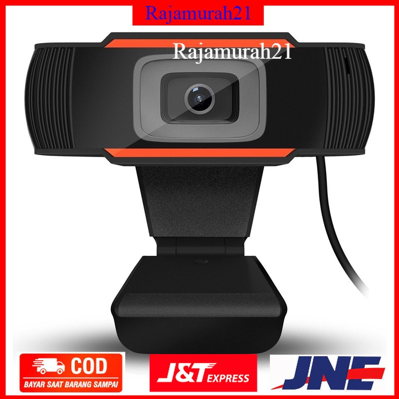 Taffware HD Webcam Desktop Laptop Video Conference 480P with Microphone US829 - Black