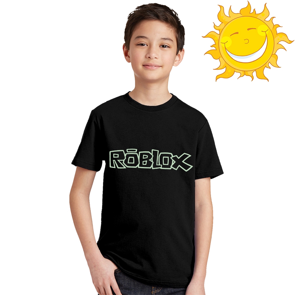Cahaya Dark Green Light Anak T Shirt Roblox Logo Cetak Anak Tshirt - roblox logo t shirt roblox logo t shirt how to order 1