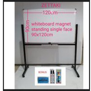

Papan Tulis Whiteboard Standing Magnet Single Face ZETTAKI 90x120cm