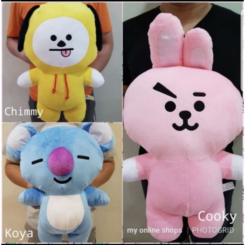 boneka bt21 dan boba bt21 jumbo