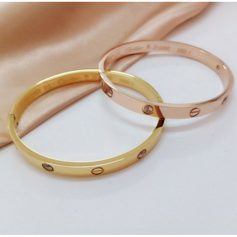 SALE GELANG TITANIUM FASHION CARTIER (ada mata) cap 750 best seller