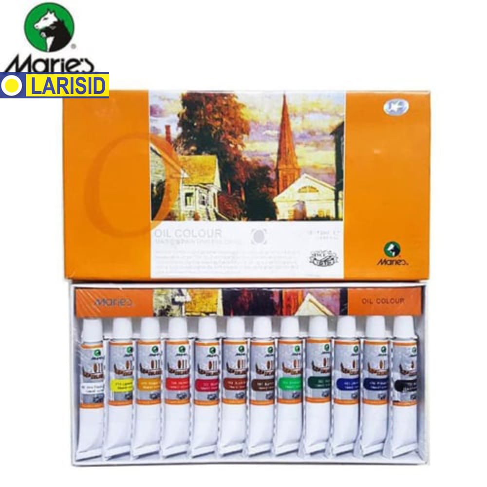 

MARIES OIL COLOR SET 12 WARNA 12 ML - 1386B