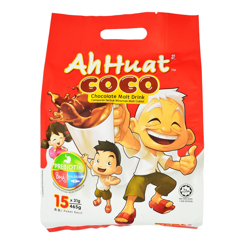 Ah Huat Coco Chocolate Malt Drink (15 Stik)