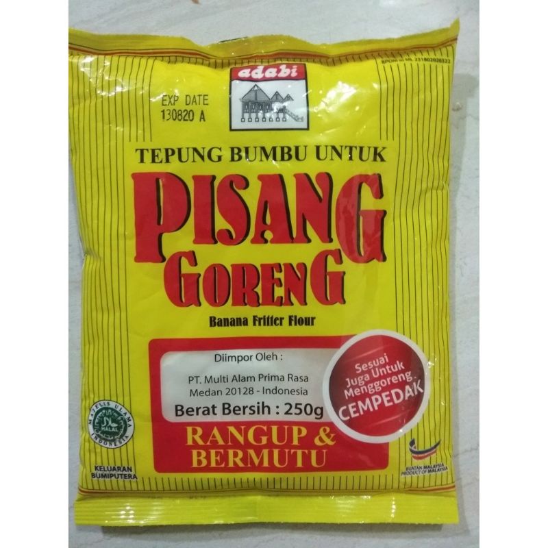 

Tepung Pisang Goreng Adabi Asli Malaysia 250gr