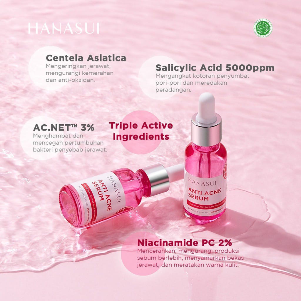 HANASUI SERUM ANTI ACNE PINK | SERUM HANASUI BY JAYA MANDIRI